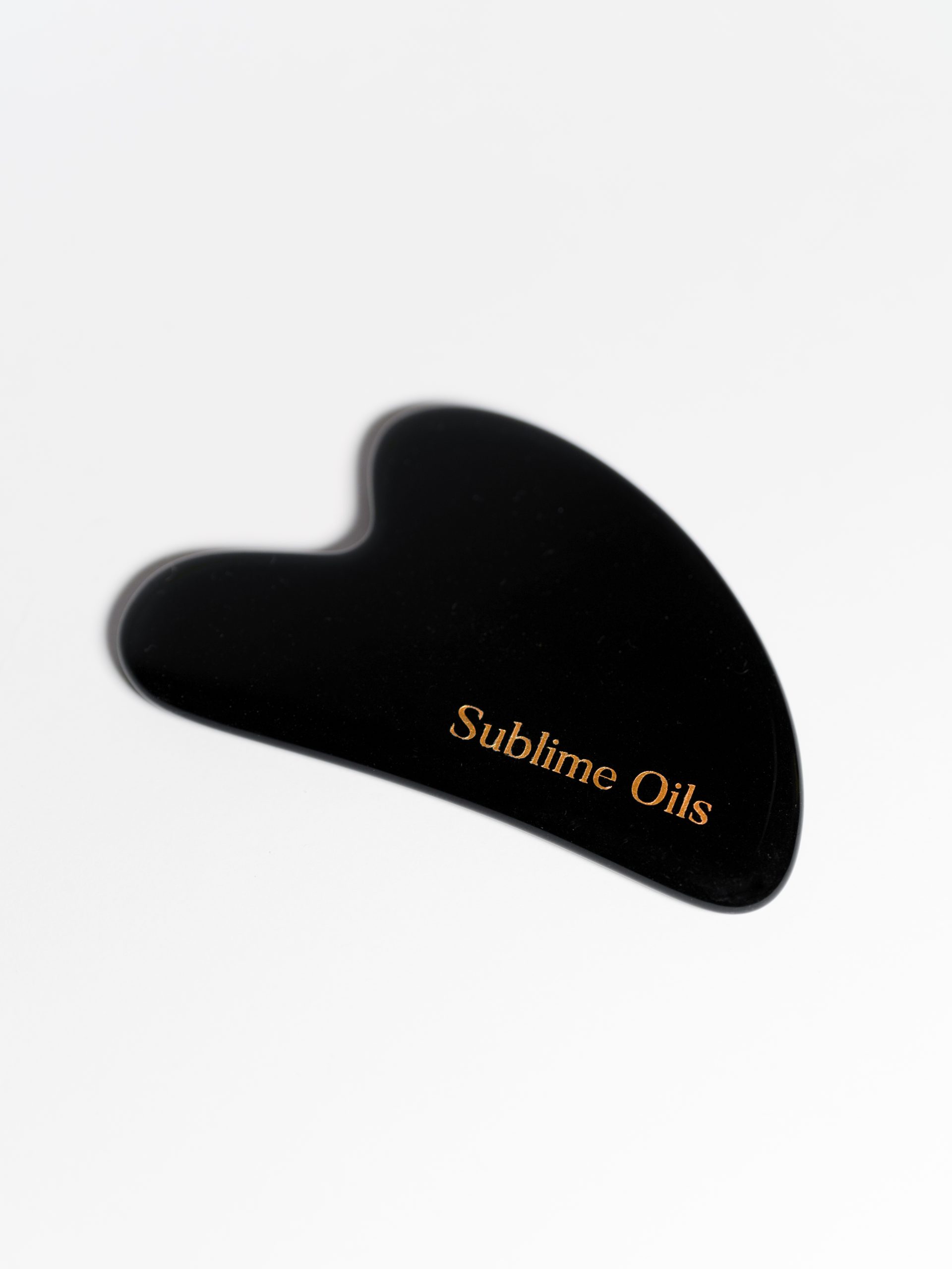 Gua Sha Corazón Obsidiana Negra