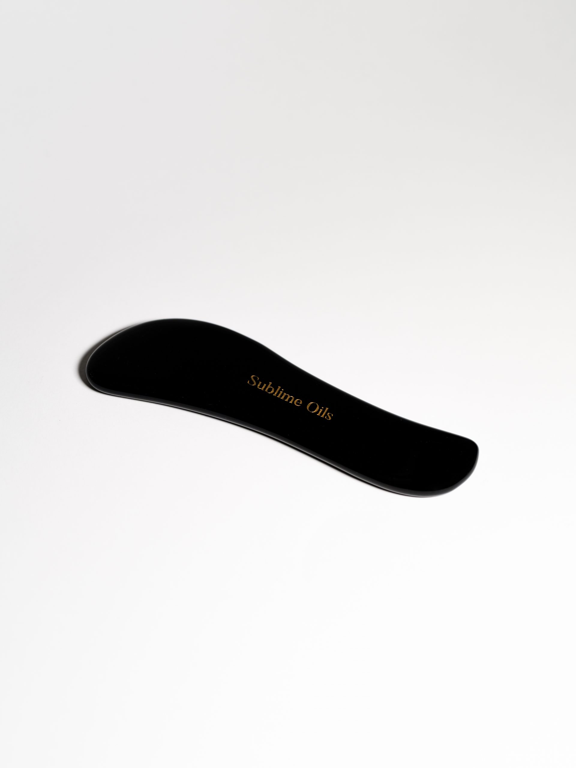 Gua Sha "S" Obsidiana Negra